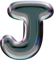 chrome liquide goutte alphabet lettre j png