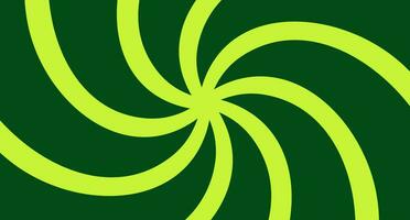 a green spiral background with a circular design vector