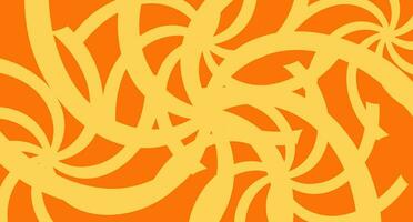 a yellow and orange background with a swirl pattern vector