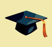 graduation cap vector illustration