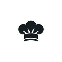 A Sleek Black chef Logo vector