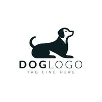 A Black and White Logo of a Dog vector
