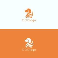 A Beautiful Dog Logo vector