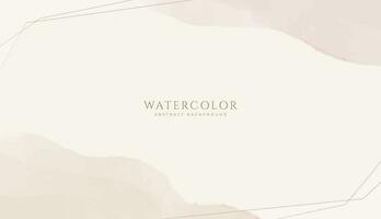 Abstract horizontal watercolor background. Neutral light colored empty space background illustration vector