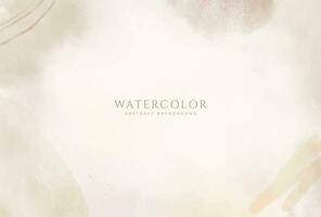 Abstract horizontal watercolor background. Neutral light colored empty space background illustration vector