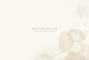 Abstract horizontal watercolor background. Neutral light colored empty space background illustration vector