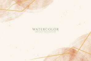 Abstract horizontal watercolor background. Neutral light colored empty space background illustration vector