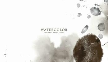 Abstract horizontal watercolor background. Neutral light colored empty space background illustration vector