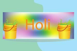 holi banner design vector template