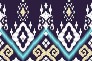 Geometric ethnic aztec embroidery style.Figure ikat oriental traditional art pattern.Design for ethnic background,wallpaper,fashion,clothing,wrapping,fabric,element,sarong,graphic,vector illustration. vector