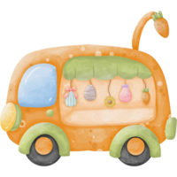 Car in Easter Day so cute png