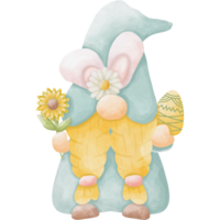 gnomo en Pascua de Resurrección día entonces linda png