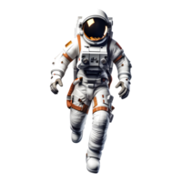 ai genererad astronaut i space isolerat på transparent bakgrund png