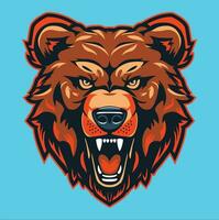 Bear Emblem Logo Vector illustration Artwork