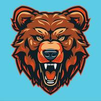 Bear Emblem Logo Vector illustration Artwork