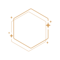 einfach modern ästhetisch Linie Elemente modern geometrisch linear Rahmen mit funkelnd Sterne. png