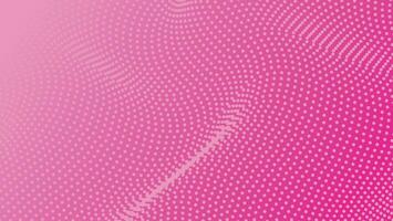 abstract background with dots wavy pattern on pink color gradient vector
