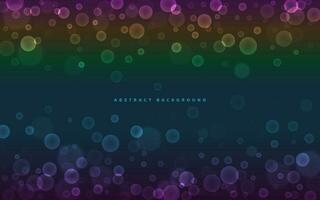 Abstract gradient multicolored background with bright bubbles. Vector illustration.