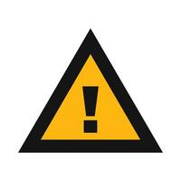 Vector warning signs of high voltage hazard isolated on a white background