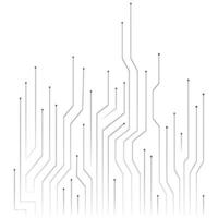 vector technological background with black lines and dots