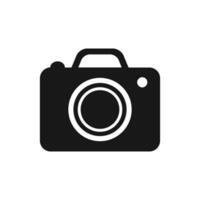 Vector illustration of camera icon on white