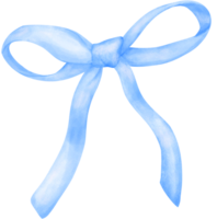 Blue Coquette bow watercolor png