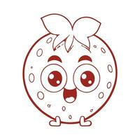 Cherries for children. Pattern. Vector isolated illustrations for children's design.