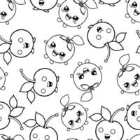 Cherries for children. Pattern. Vector isolated illustrations for children's design.