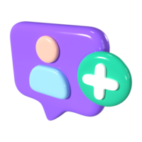 seguir 3d ilustración icono png