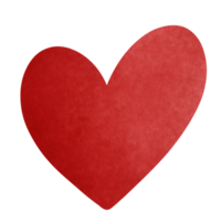 colorato acquerello rosso cuore illustrazione.amore clipart. png