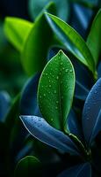 AI generated 4K colorful leaf AMOLED wallpaper photo