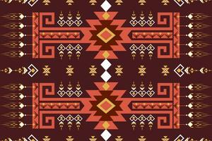 Geometric seamless ethnic pattern. Geometric ethnic pattern can be used in fabric design for clothes, decorative paper, wrapping, textile, embroidery, carpet, tribal pattern vector
