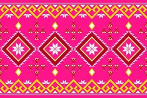 Geometric seamless ethnic pattern. Geometric ethnic pattern can be used in fabric design for clothes, decorative paper, wrapping, textile, embroidery, carpet, tribal pattern vector