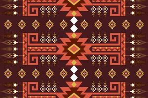 étnico sin costura modelo. tribal antecedentes. azteca ornamento. geométrico diseño. vector