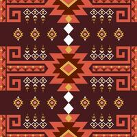 Ethnic seamless pattern. Tribal background. Aztec ornament. Geometric design. vector