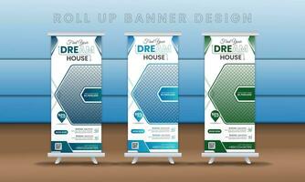 Roll up brochure leaflet-vector business template layout, printing costing, Corporate business leaflet, creative Abstract modern vector plaster editable passage layout for an IT company