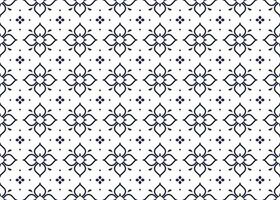 geometric and flower line ethnic fabric seamless pattern for cloth carpet wallpaper background wrapping etc. vector