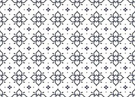 geometric and flower line ethnic fabric seamless pattern for cloth carpet wallpaper background wrapping etc. vector