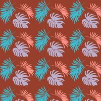 floral pattern, with bright elements of leaf branches, on a bright background, vector image, with eps file