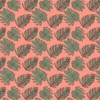 floral pattern, with bright elements of leaf branches, on a bright background, vector image, with eps file