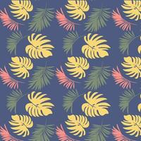 floral pattern, with bright elements of leaf branches, on a bright background, vector image, with eps file