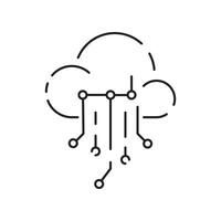Blockchain and Bitcoin technology line icon set. Vector cryptocurrency icons element. Containing blockchain, distribution, and decentralized finance.