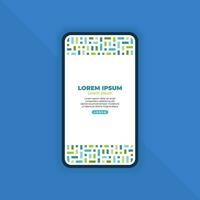 Abstract Geometric Background for Mobile Landing Page vector