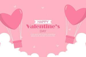 Happy Valentine day background vector design