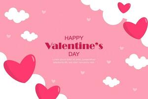 Happy Valentine day background vector design