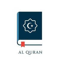 Al Quran icon vector illustration. Islamic book Quran vector icon.