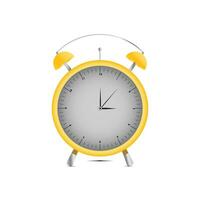 Alarm ringing icon vector illustration, flat carton alarm clock bells sound isolated on white.Ringing alarm clock flat illustration.