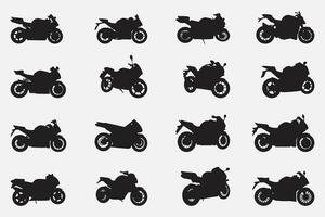 heavy bike silhouette vector