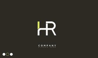 HR Alphabet letters Initials Monogram logo RH, H and R vector