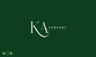 KA Alphabet letters Initials Monogram logo AK, K and A vector